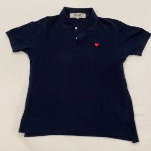 Comme Des Garcons PLAY polo - Navy